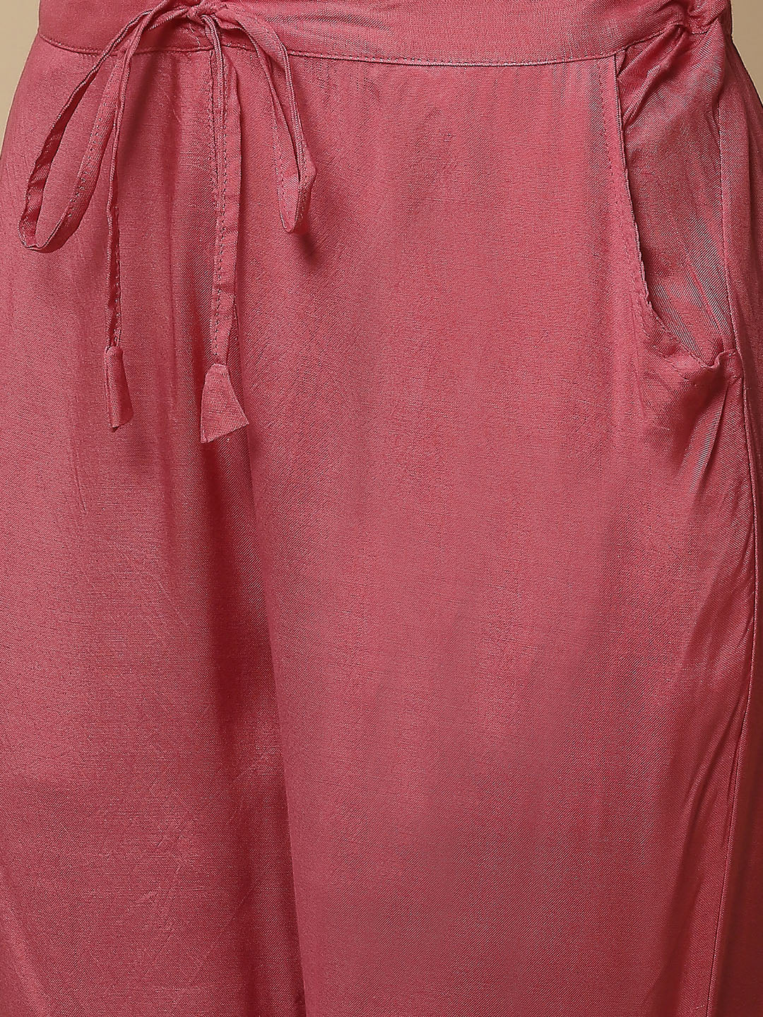 Printed Chanderi Kurta With Pants &amp; Dupatta