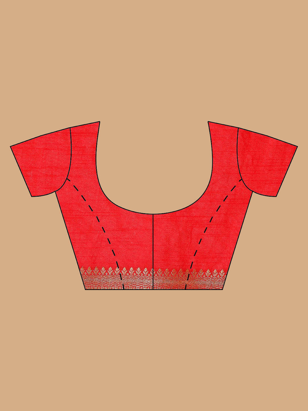 Zari Border Booti Handloom Woven Saree