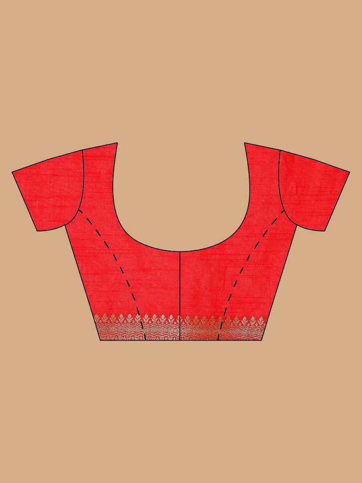 Zari Border Booti Handloom Woven Saree