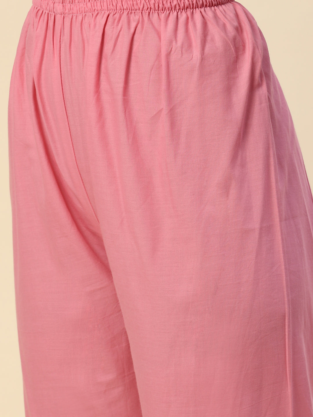 Resham Embroidered Booti Organza Kurta With Pants &amp; Dupatta