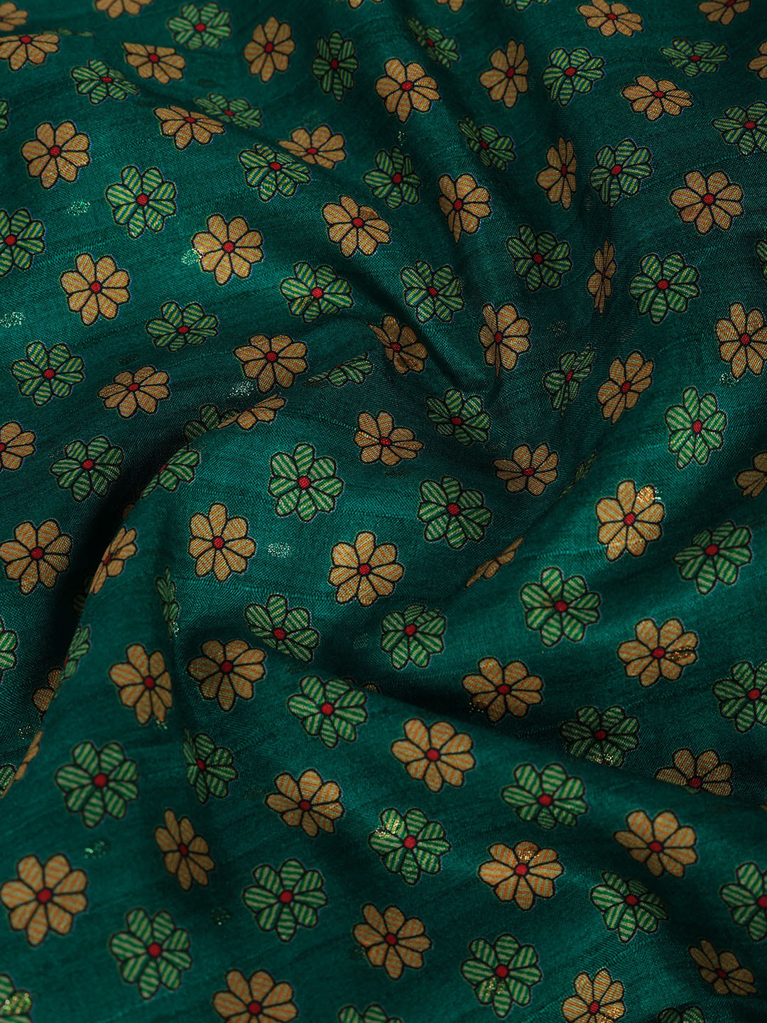Printed Tussar Silk Saree