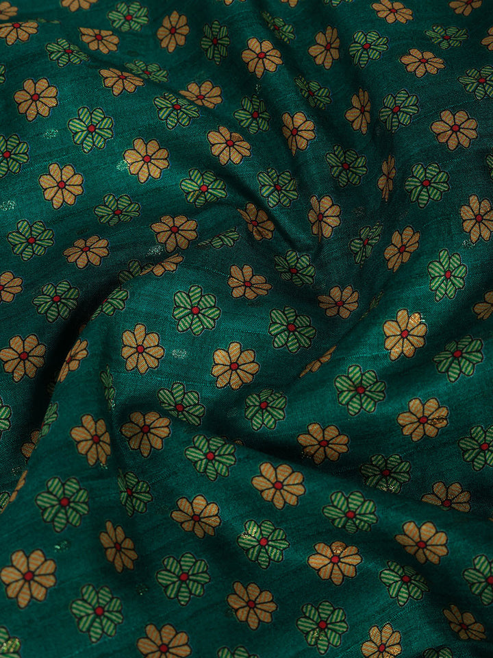 Printed Tussar Silk Saree