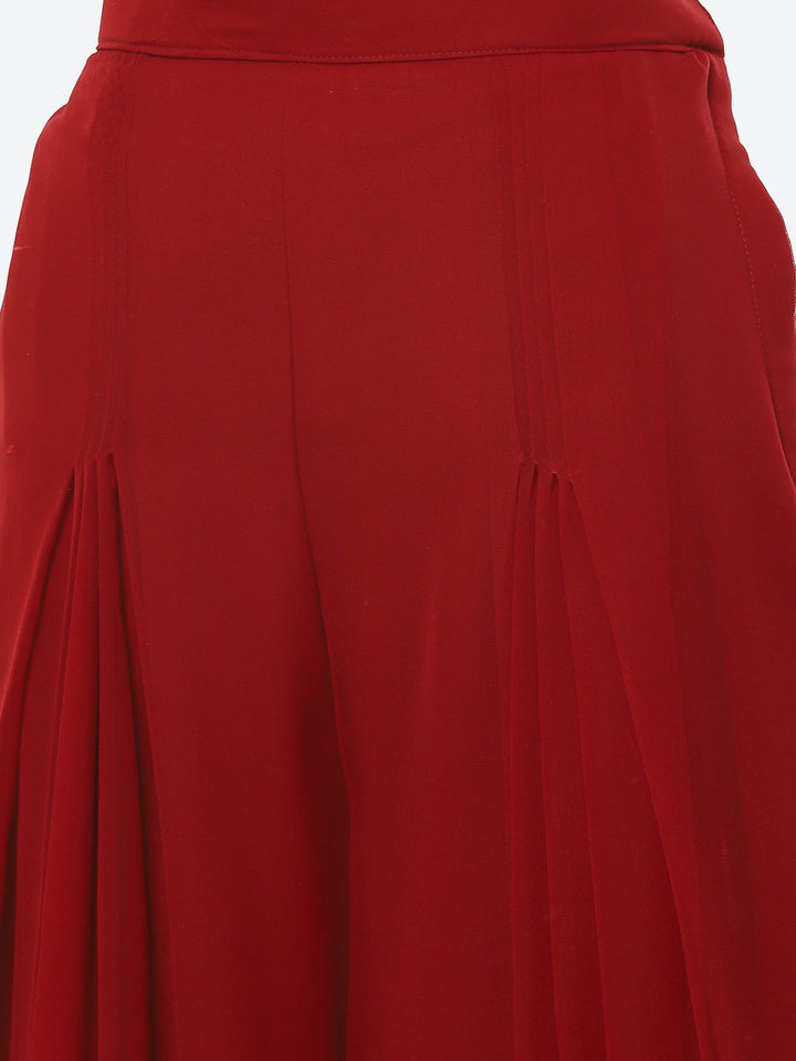 Sequin Embroidered Art Georgette Kurta With Palazzo &amp; Georgette Dupatta