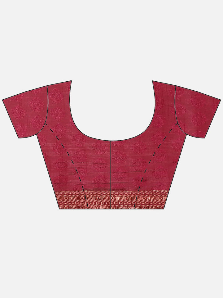 Plain Zari Border Handloom Woven Saree
