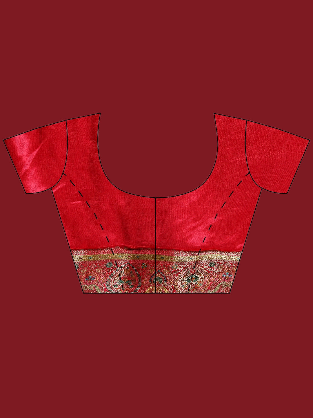 Woven Design Satin Saree