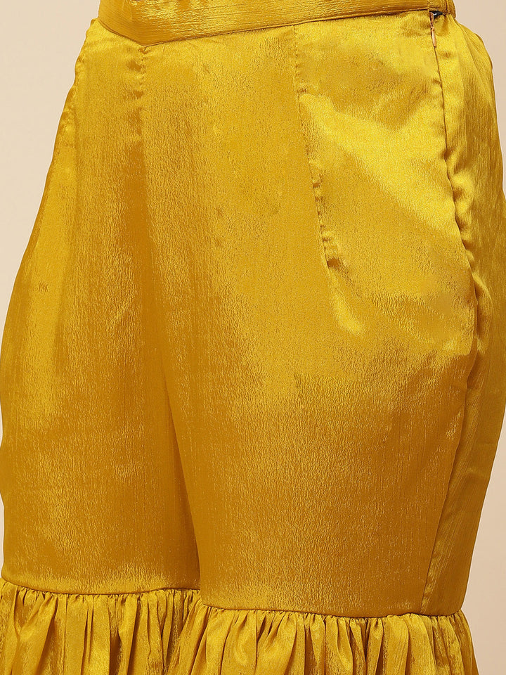 Zari Booti Handloom Kurta With Garara &amp; Dupatta