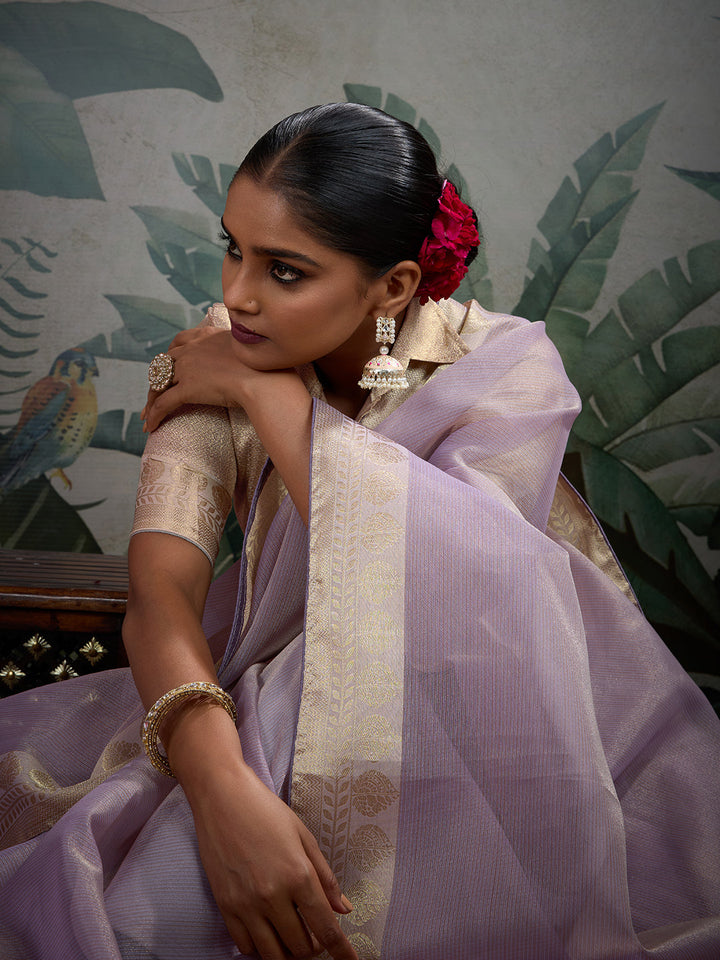 Woven Design Linen Blend Saree