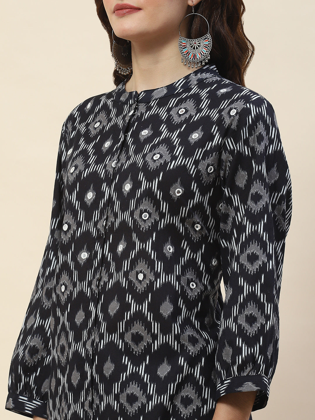 Printed Cotton Kurta Set