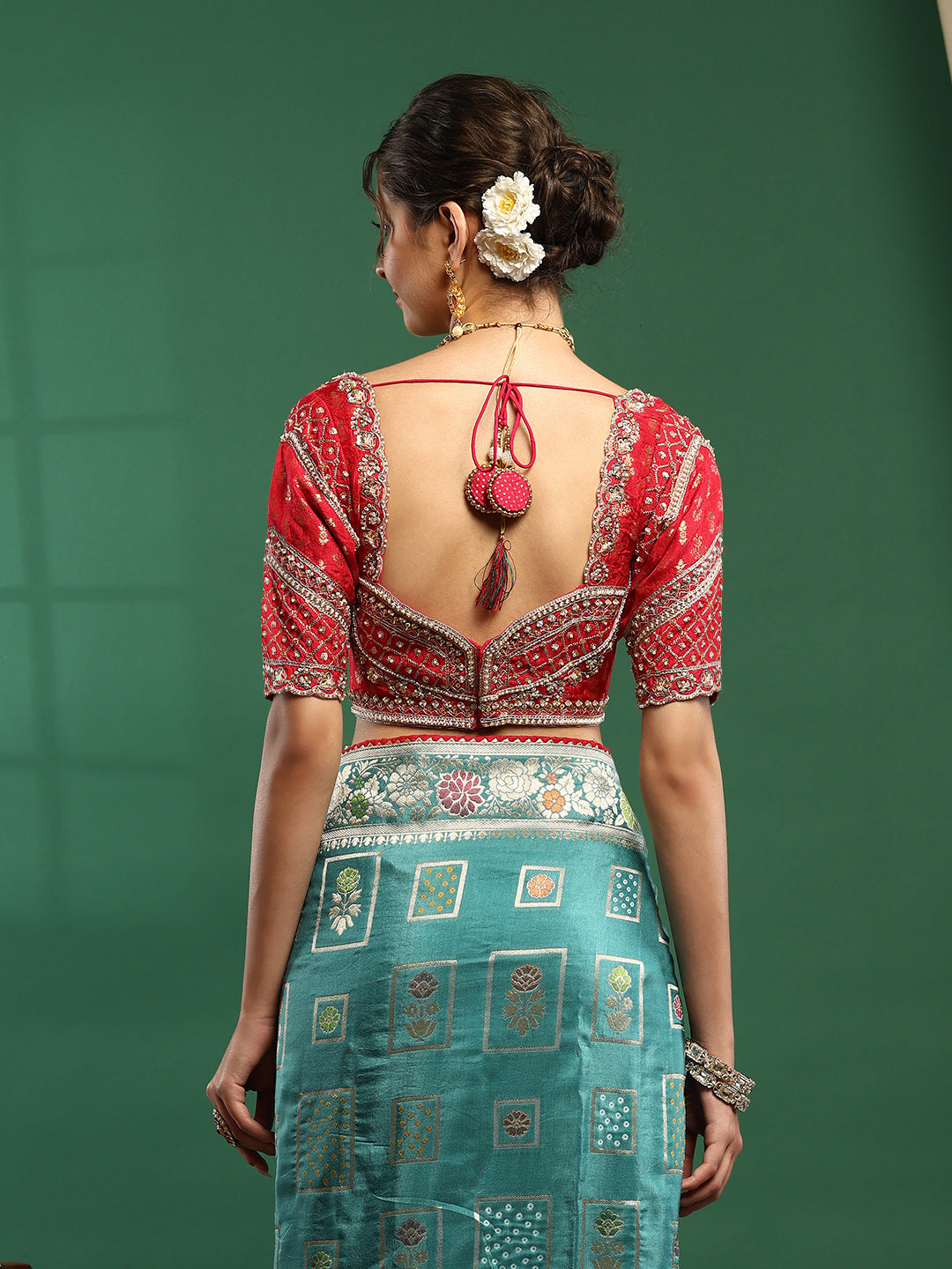 Embroidered Banarasi Saree