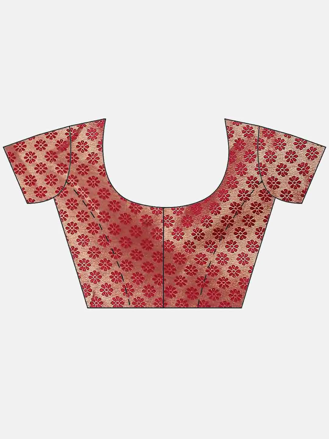 Plain Zari Border Handloom Woven Saree