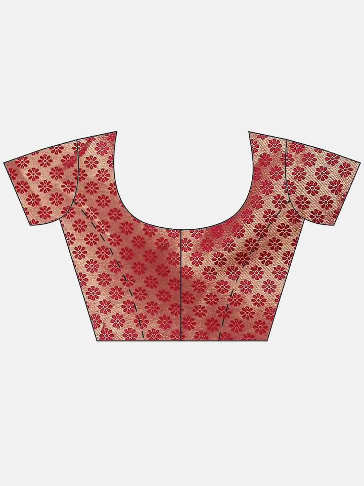 Plain Zari Border Handloom Woven Saree