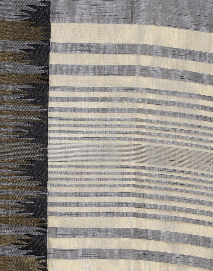 MBZ Meena Bazaar-Mustard Art Handloom Saree