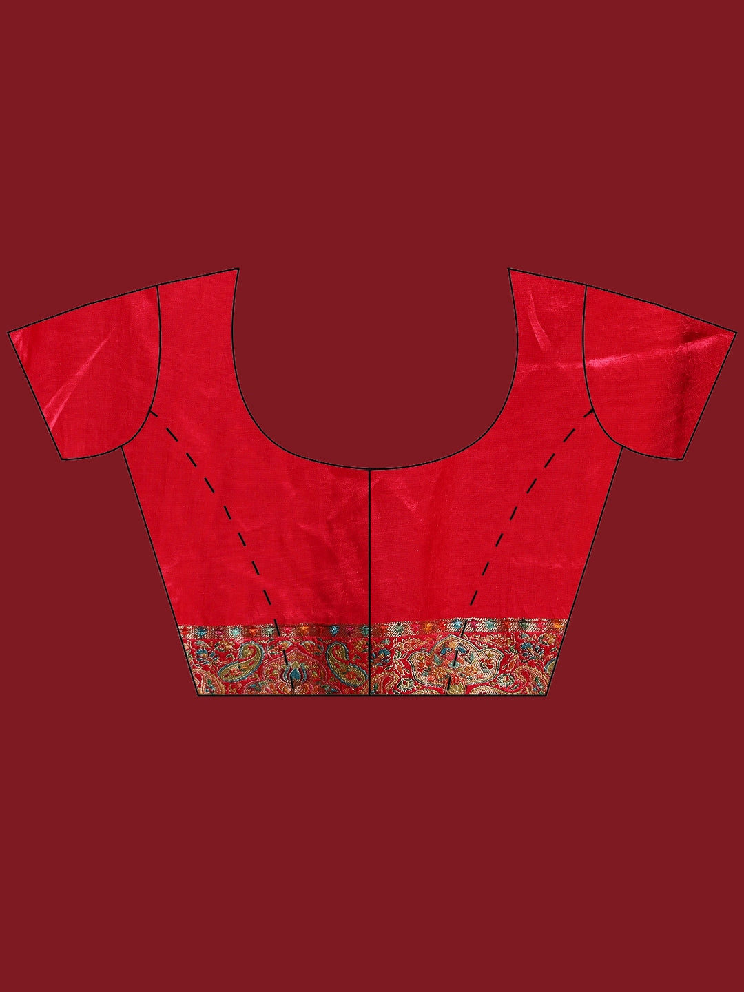 Woven Design Satin Saree