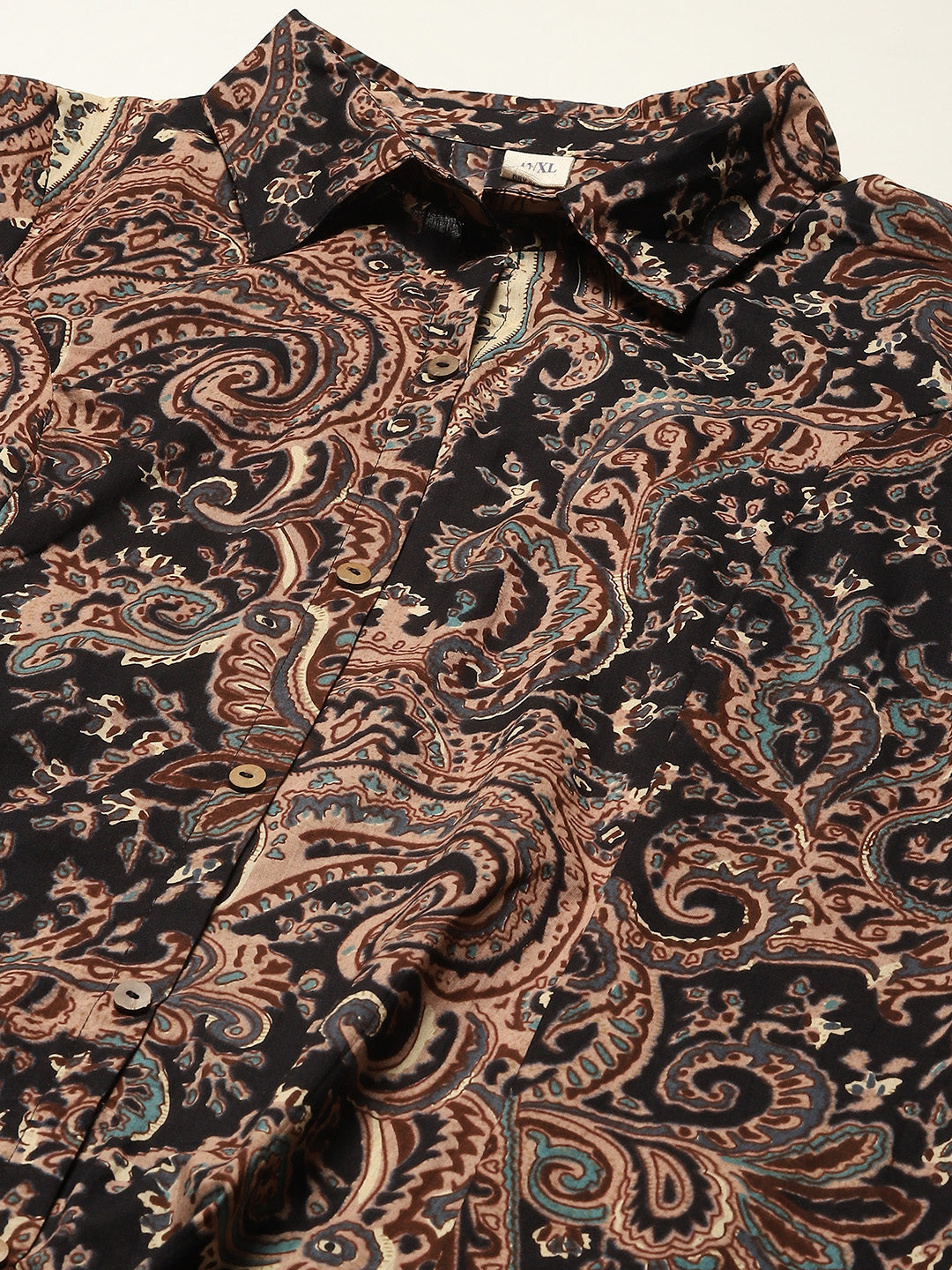 Paisley Printed Cotton Kurta With Pants