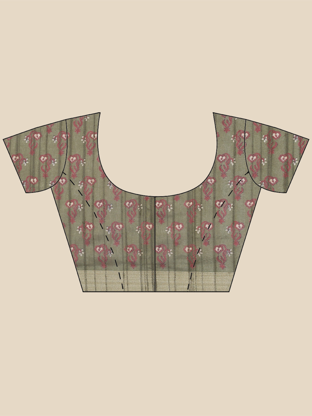 Printed Tussar Saree