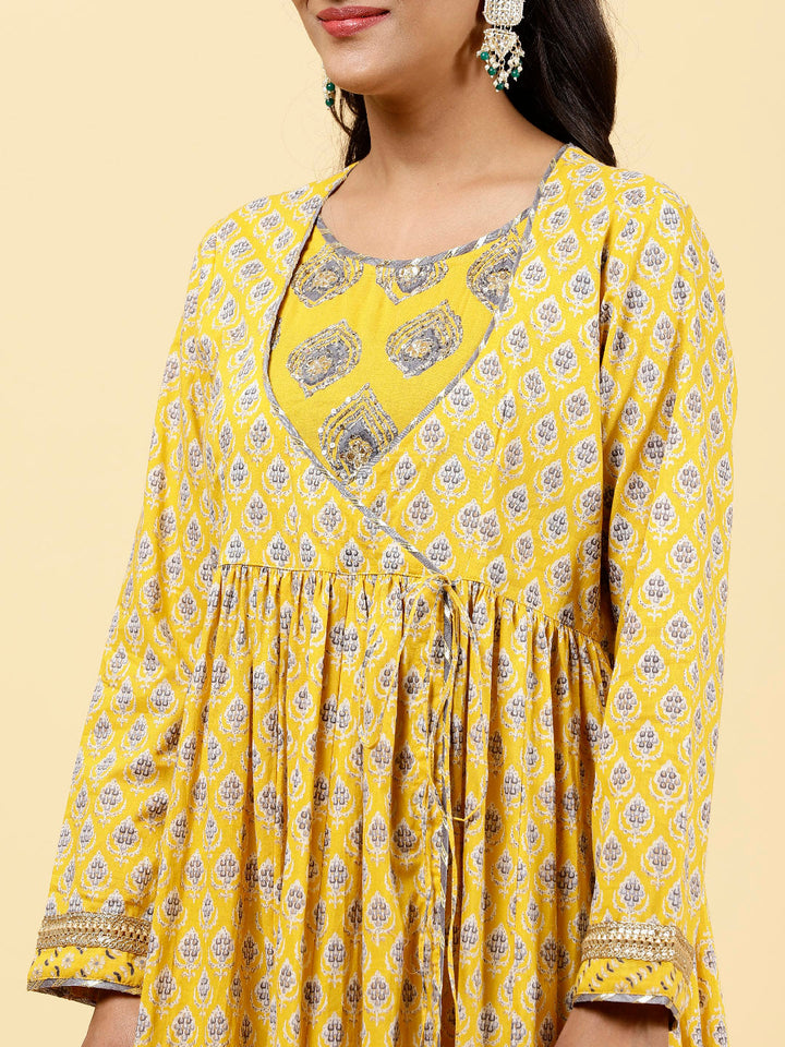 Floral Printed Cotton Kurta
