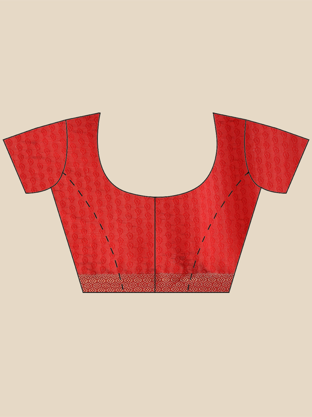 Plain Zari Border Handloom Woven Saree