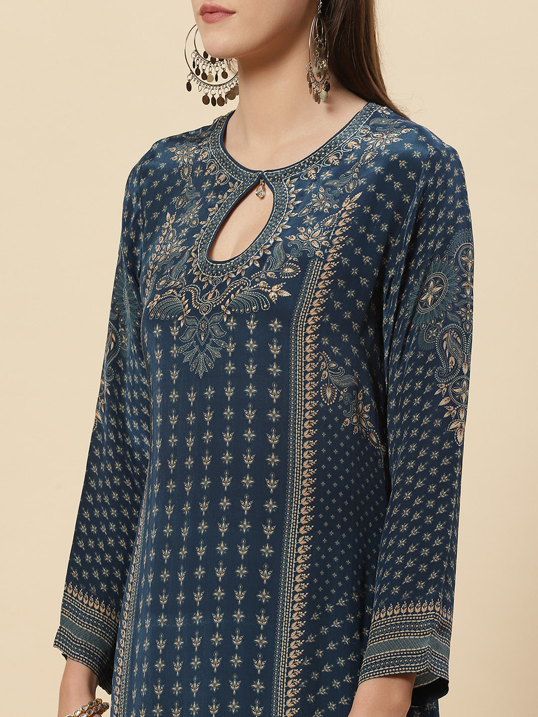 Printed Crepe Saree