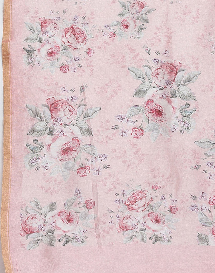 Fine Chanderi Printed Suit Piece