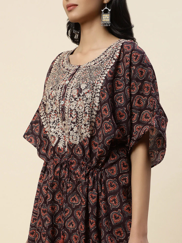 Printed Cotton Kaftan Kurta