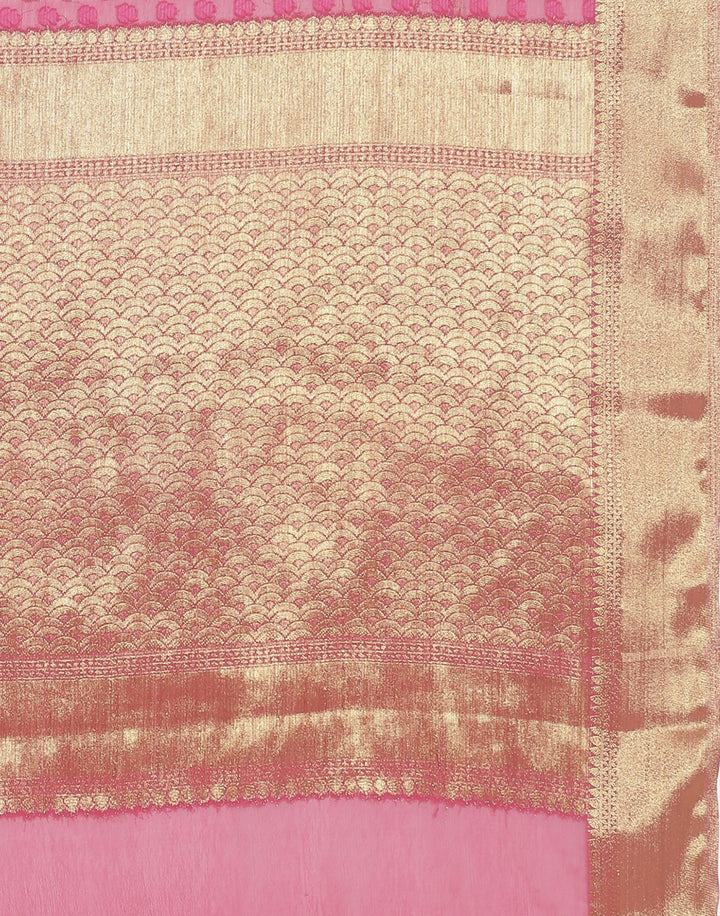 Red Art Chiffon Saree