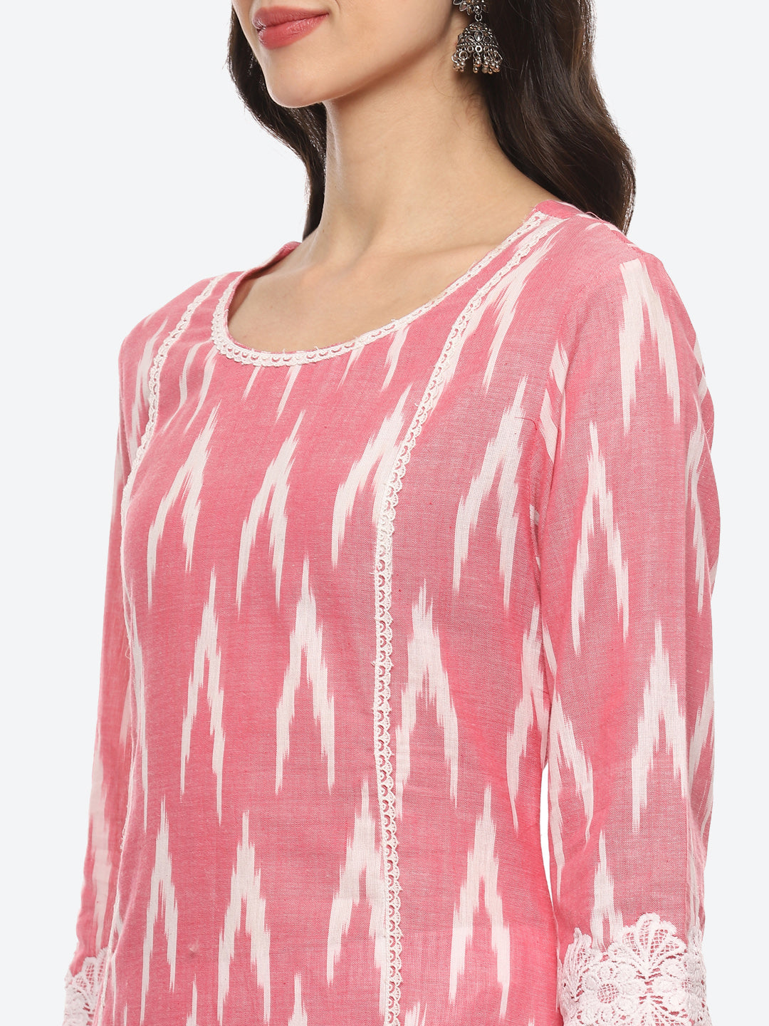 Printed Cotton Kurta With Pant