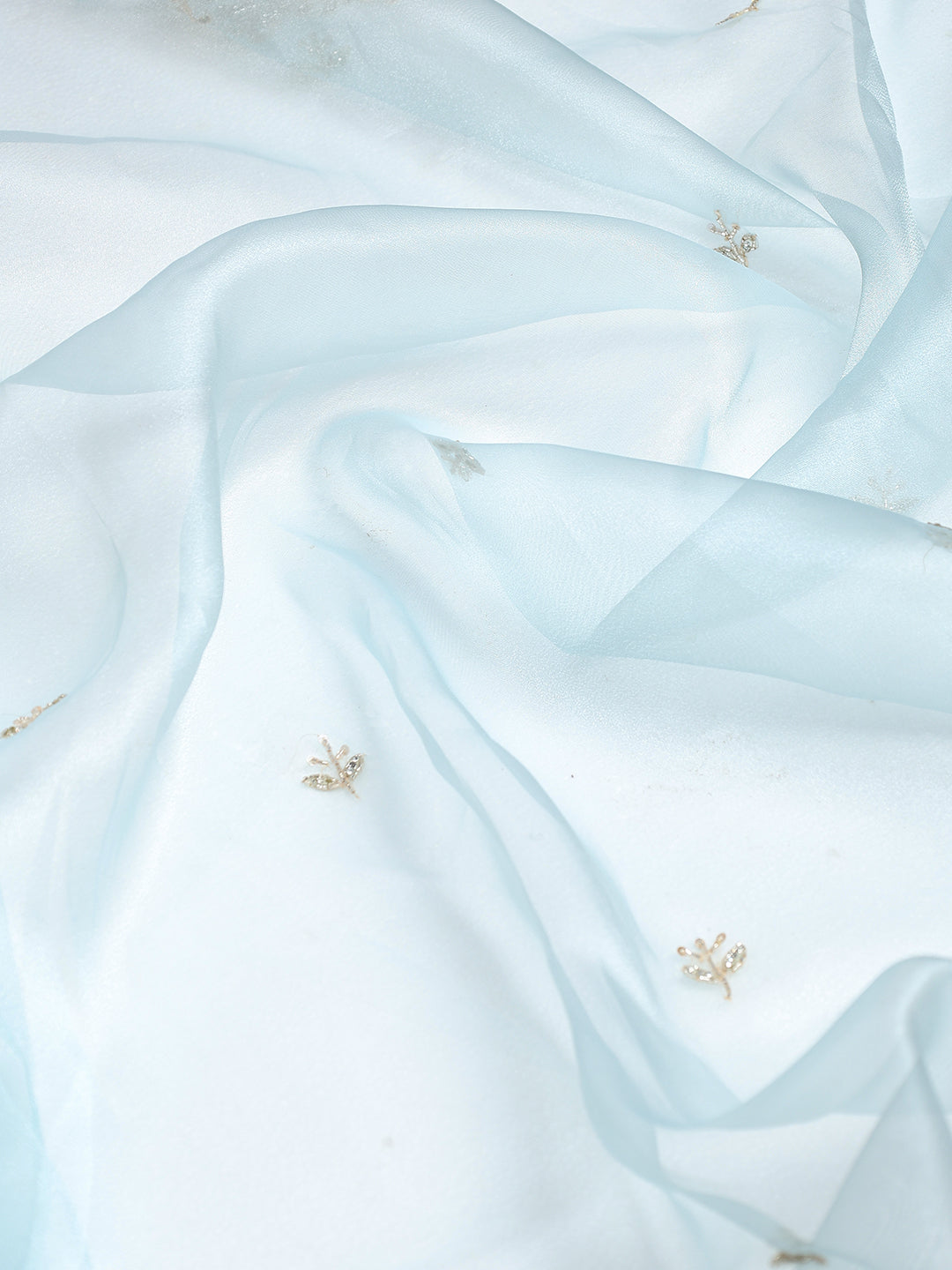 Sequence Embroidery Tissue Saree