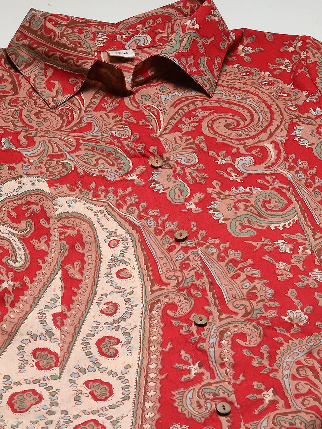 Paisley Printed Cotton Kurta With Pants