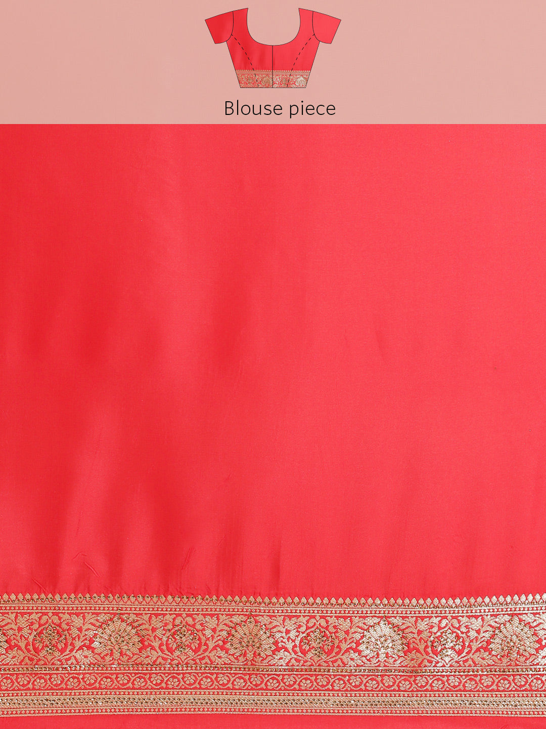 Brocade Zari Booti Art Handloom Woven Saree