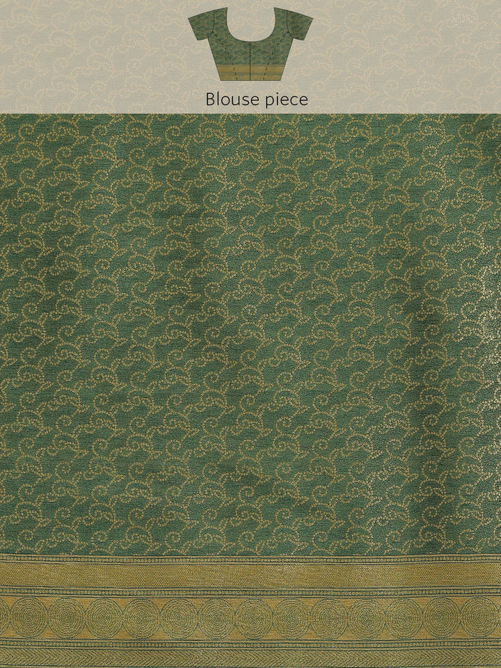 Brocade Zari Jaal Art Handloom Woven Saree