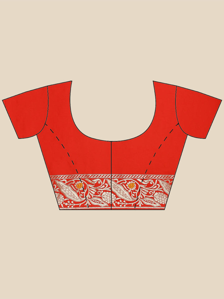 Zari Jaal Woven Art Silk Banarsi Saree