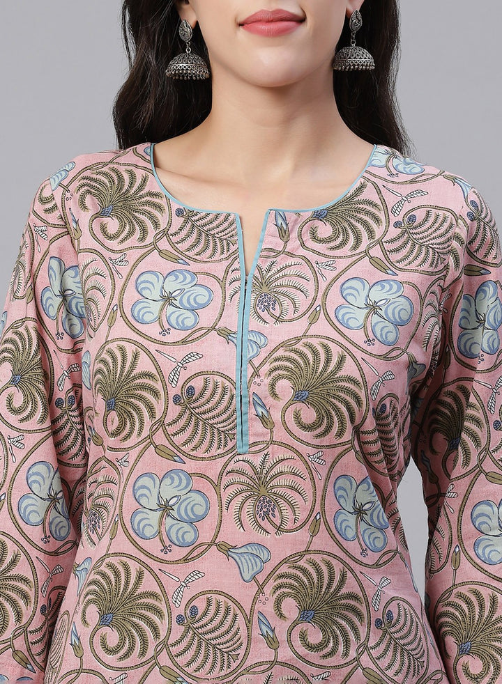 Printed Cotton Short Kurti