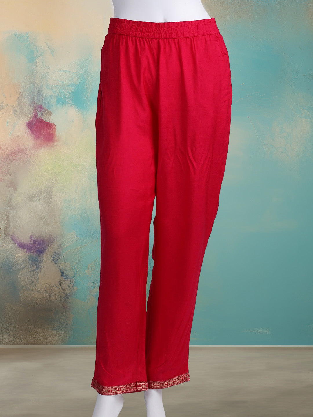 Embroidered Banarasi Kurta With Pant &amp; Dupatta
