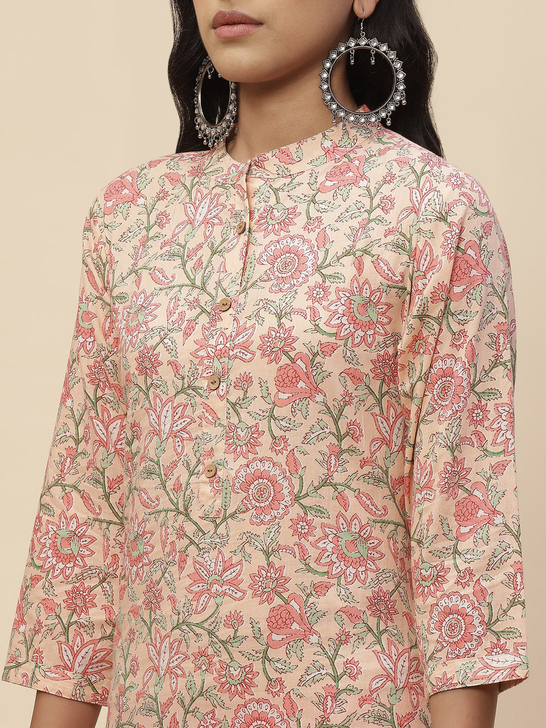 Floral Printed Cotton Kurta
