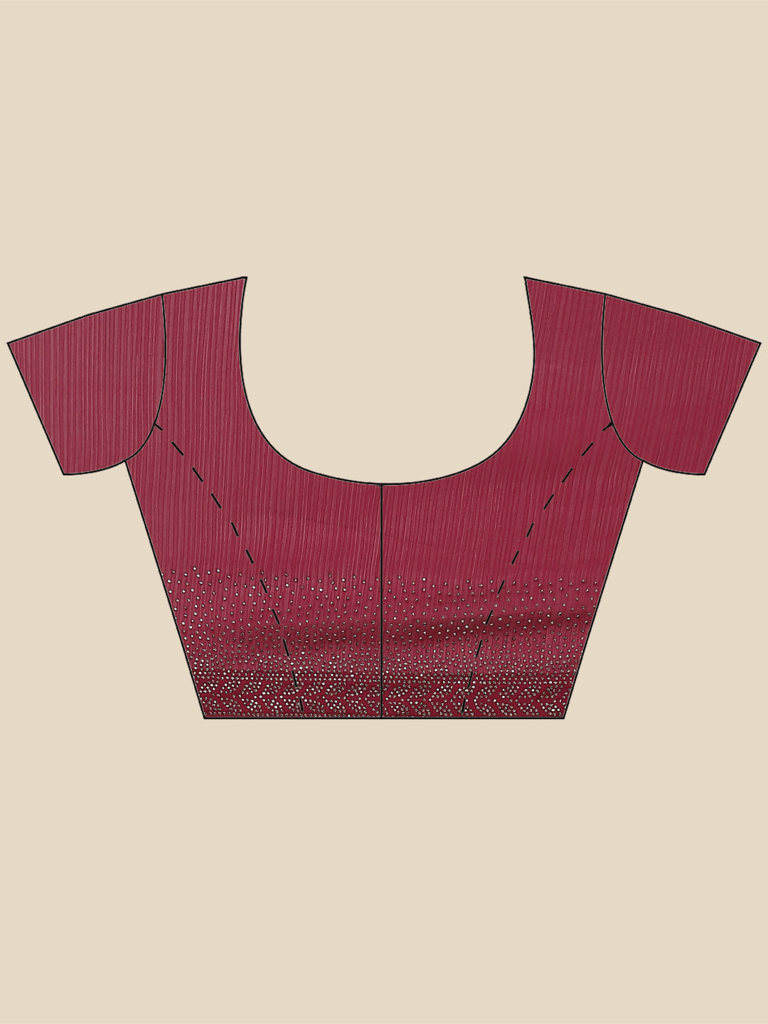 Stone Embroidered Chiffon Saree - meena bazaar