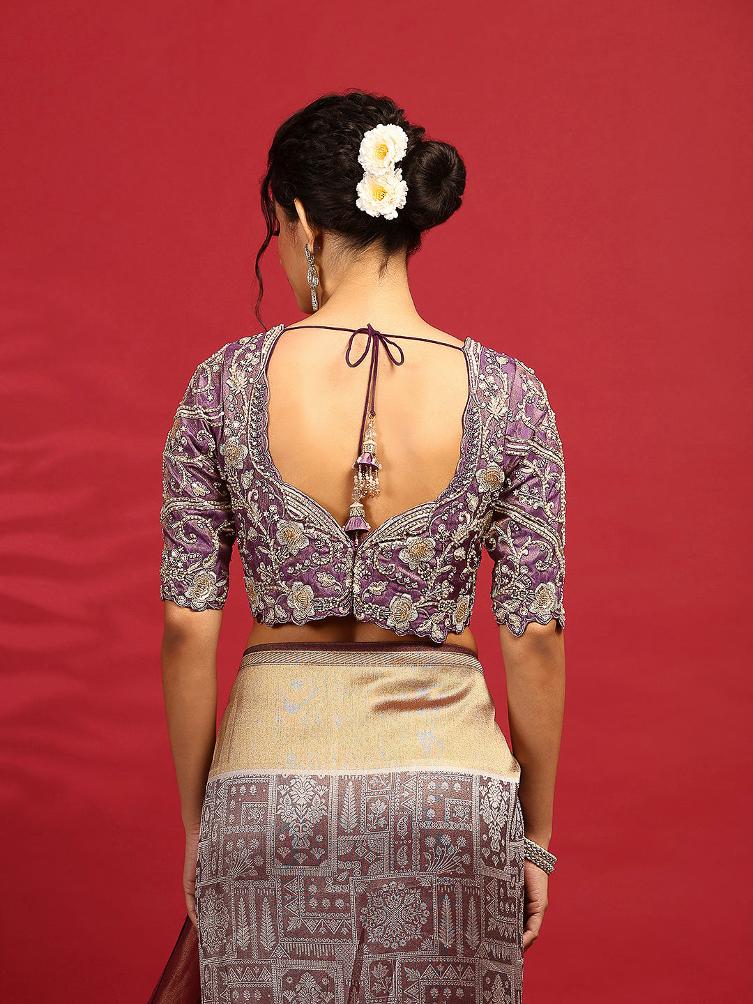Embroidered Banarasi Saree