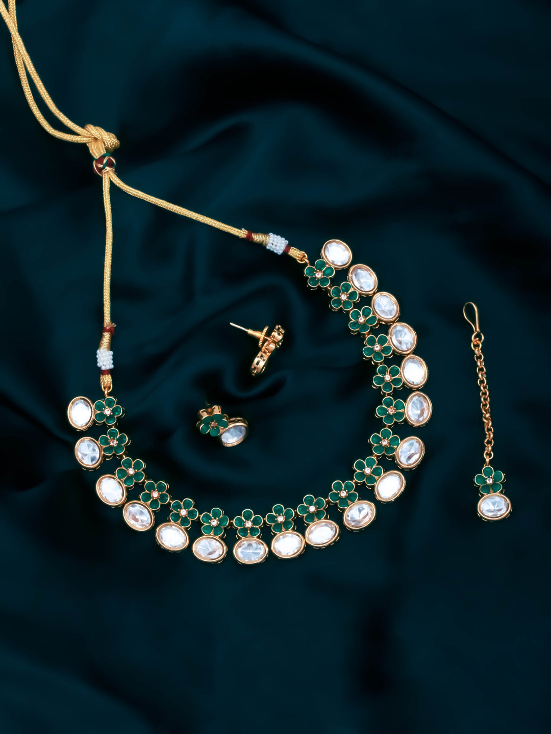 Kundan Necklace Set With Earrings