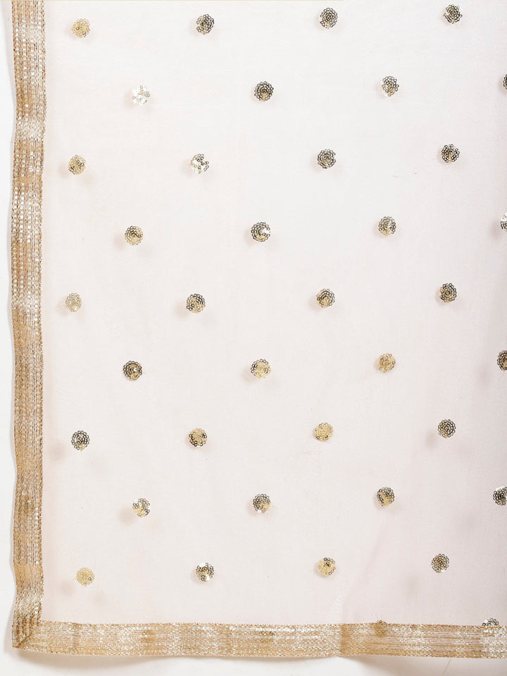 Sequin Georgette Kurta With Garara &amp; Dupatta