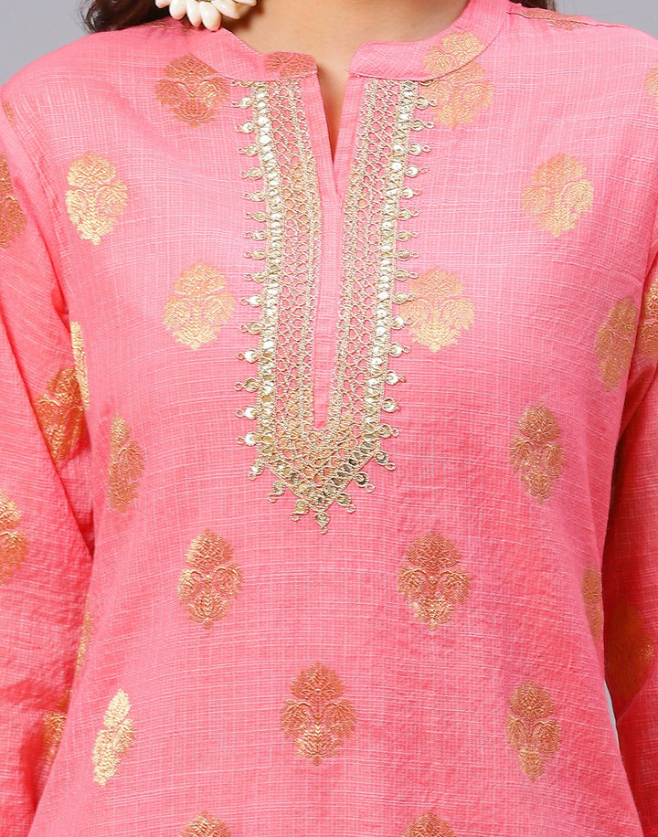 Straight Cotton Printed Salwar Kameez Stitched Suit