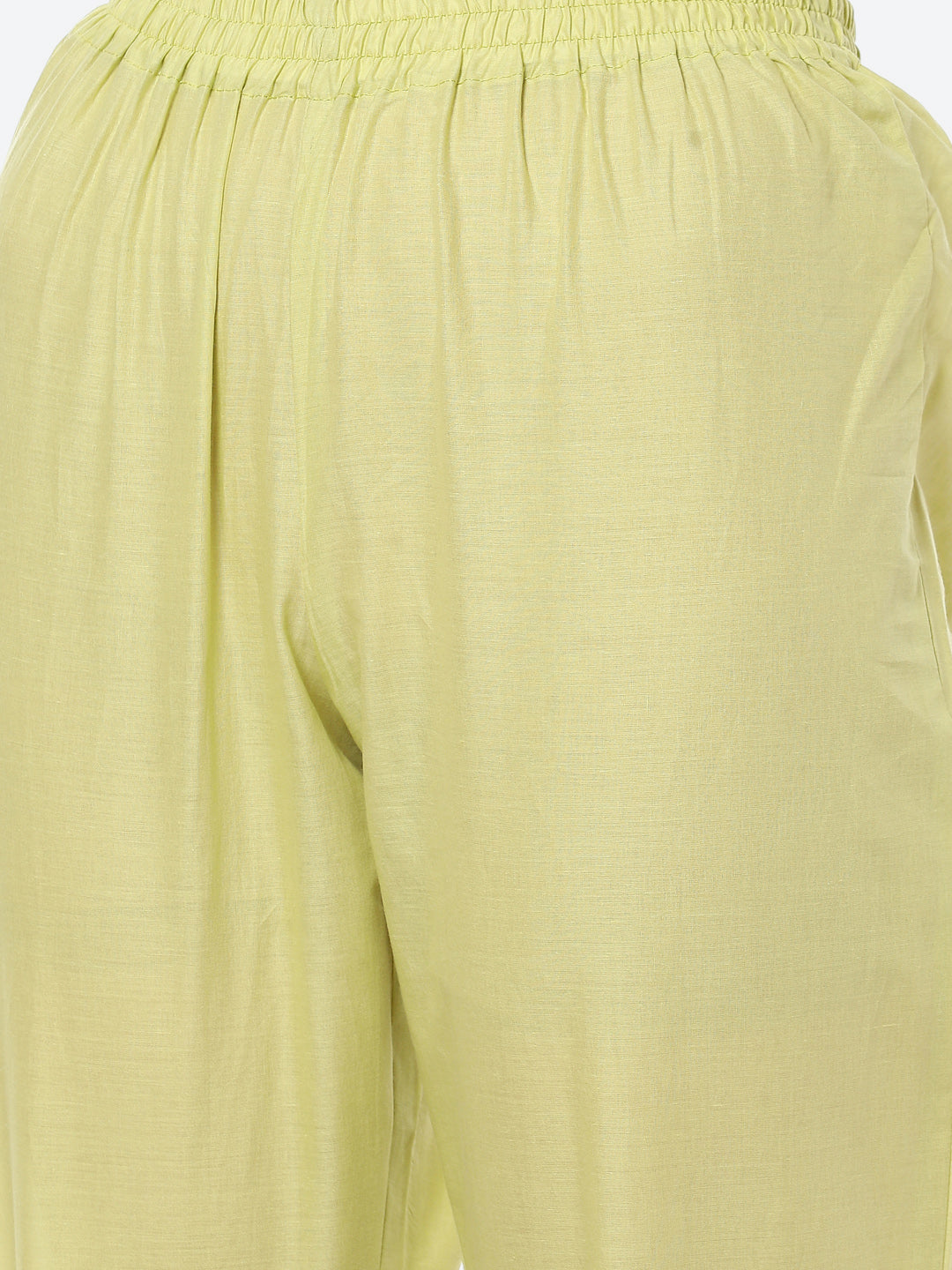 Bandhani Mirror Work Cotton Kurta With Pant &amp; Cotton Dupatta