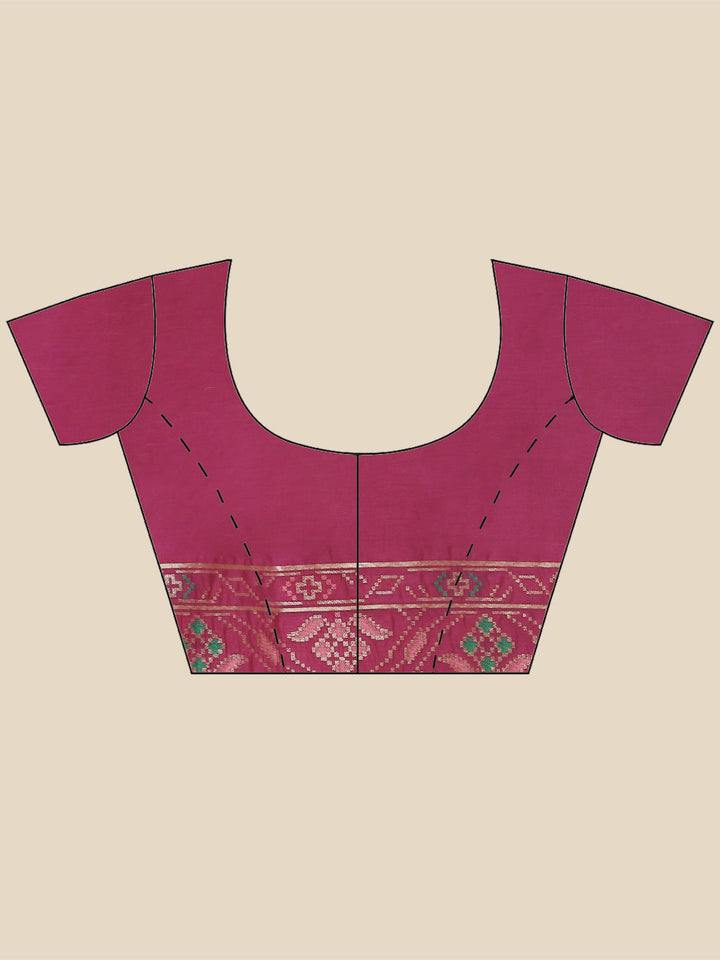 Zari Jaal Woven Handloom Saree