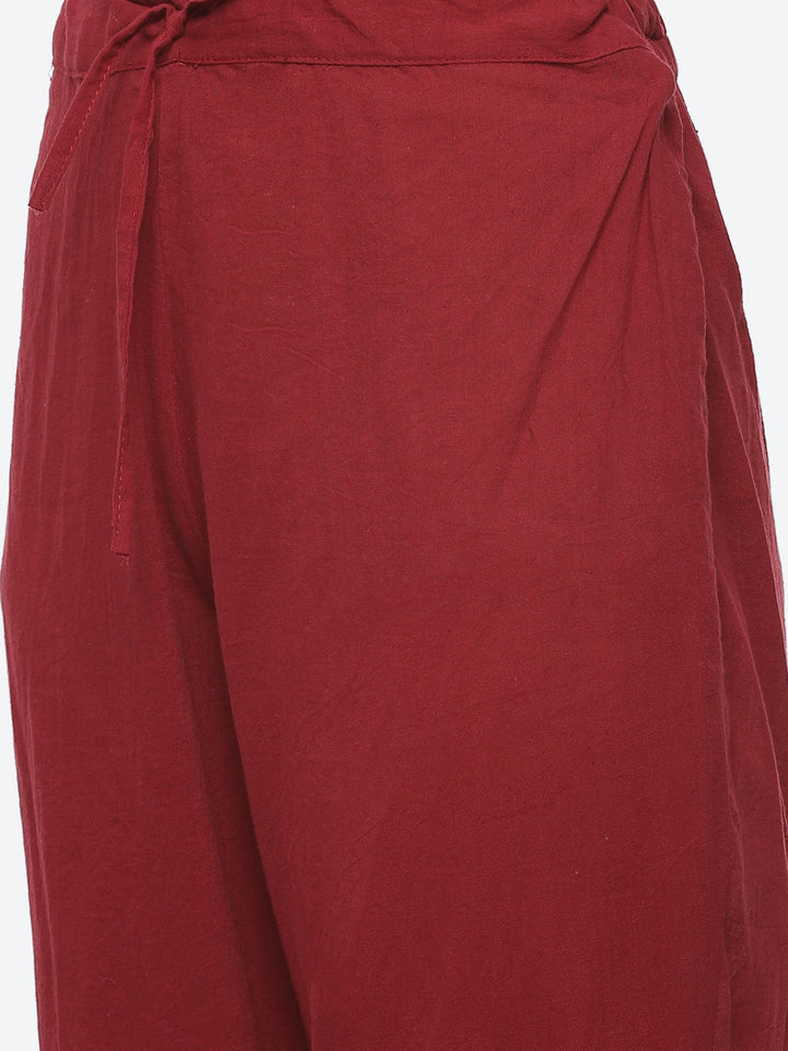 Booti Cotton Stitched Salwar Kameez With Chanderi Dupatta