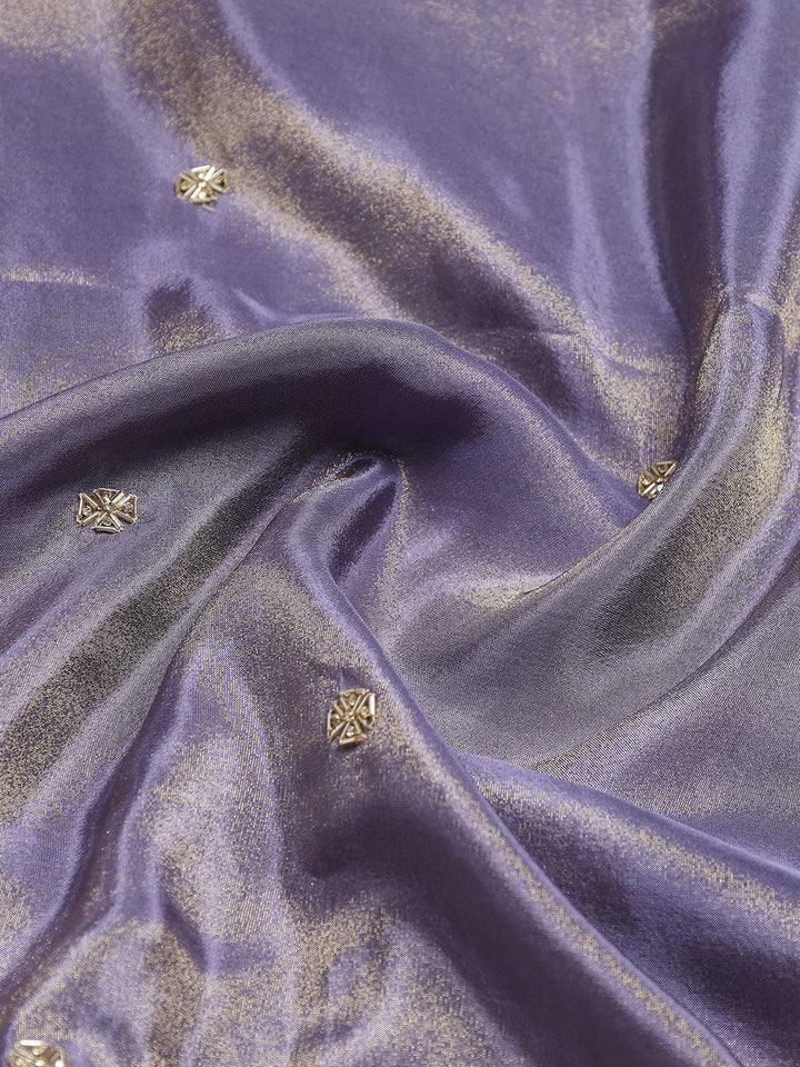 Stone Embroidery Tissue Saree