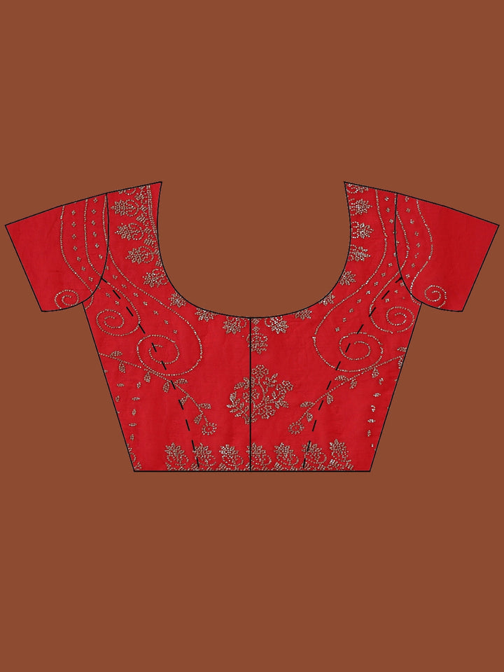 Embroidered Organza Saree