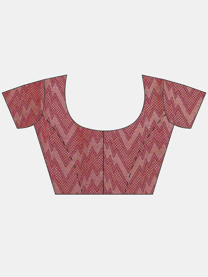 Brocade Zari Jaal Handloom Woven Saree