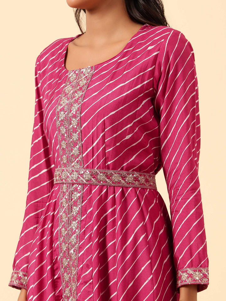 Printed Cotton Kurta With Pants