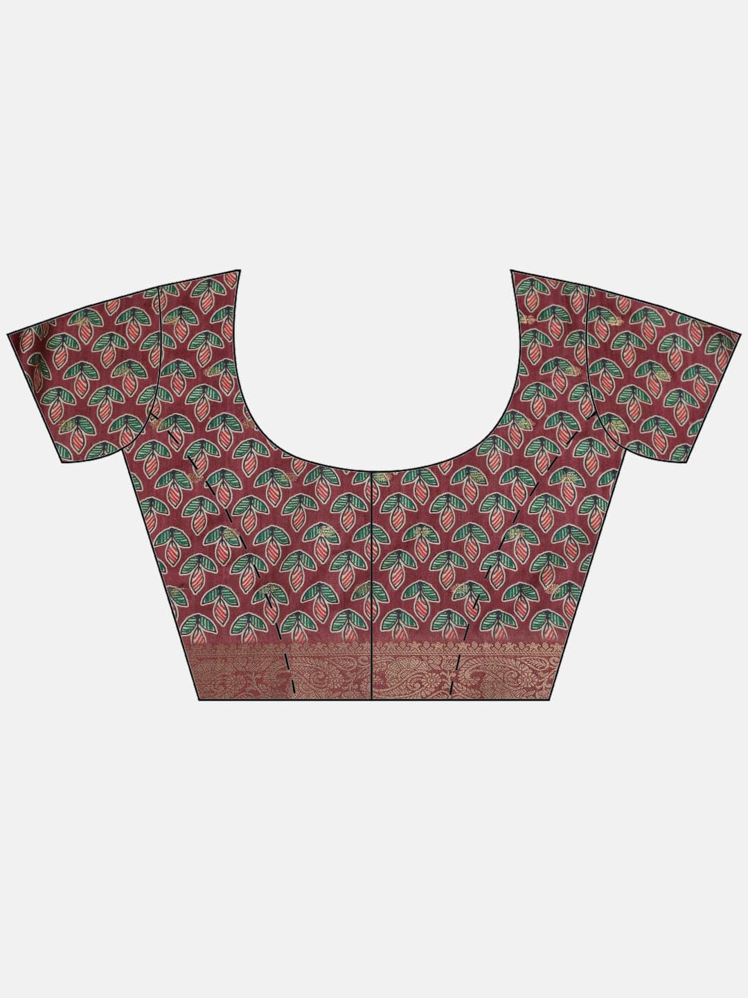 Printed &amp; Woven Design Art Silk Saree