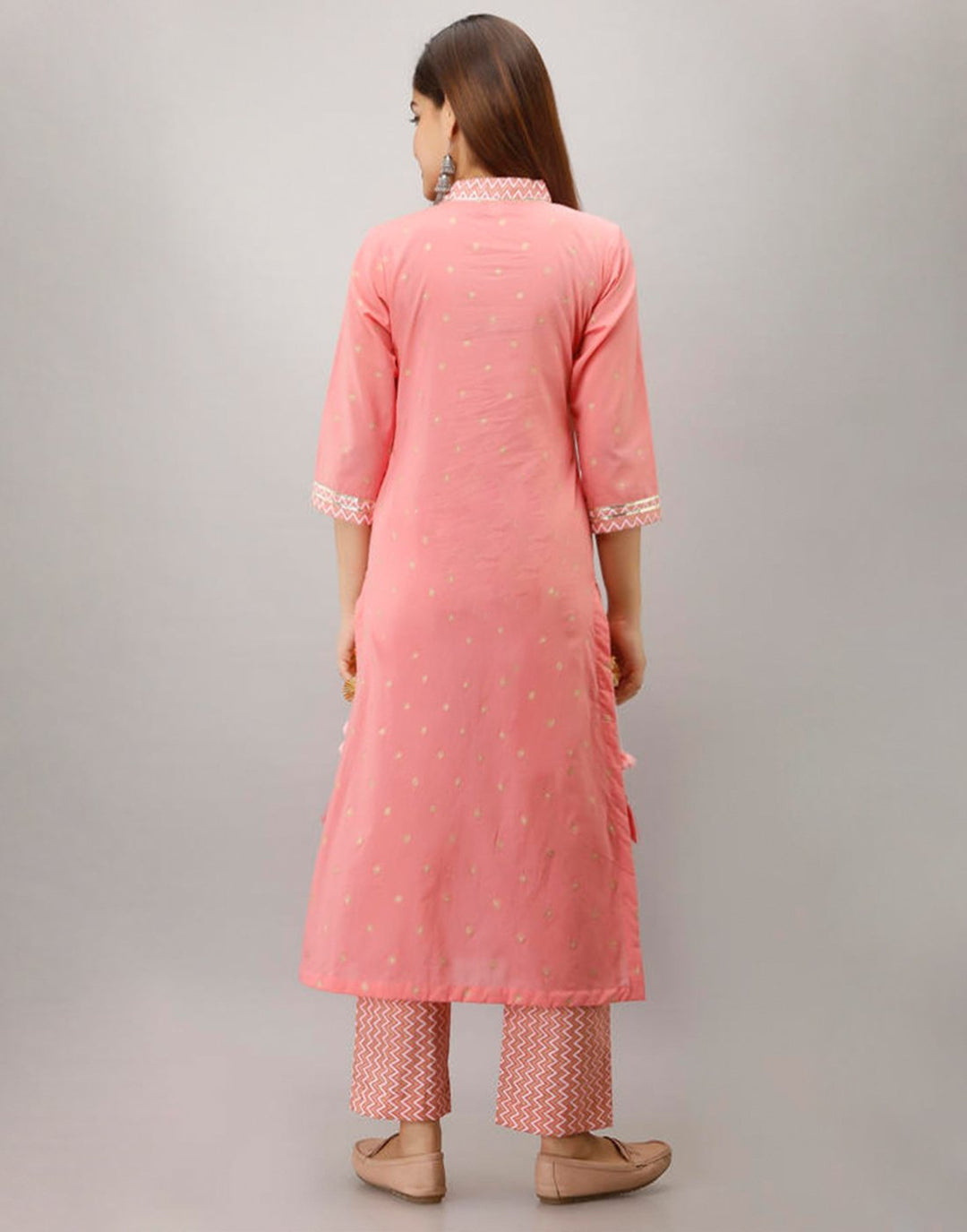 Printed Cotton Kurti With Pant