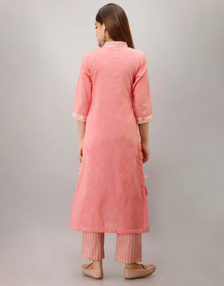 Printed Cotton Kurti With Pant