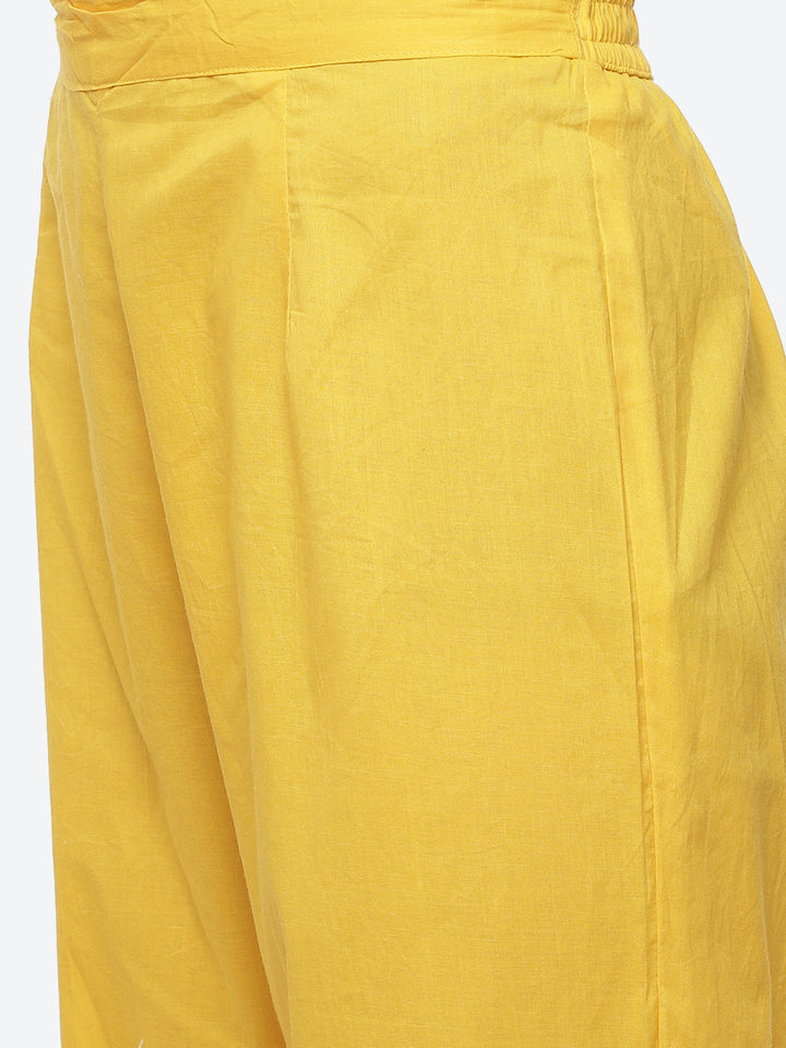 Resham Booti Cotton Stitched Salwar Kameez With Chiffon Dupatta